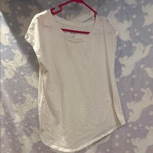 Casual White Short Sleeve Women's Top